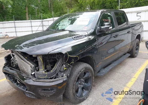 2019 Ram 1500 Big Horn/Lone Star 4X4 5'7 Box from USA, damaged, VIN 1C6SRFFT6KN687582